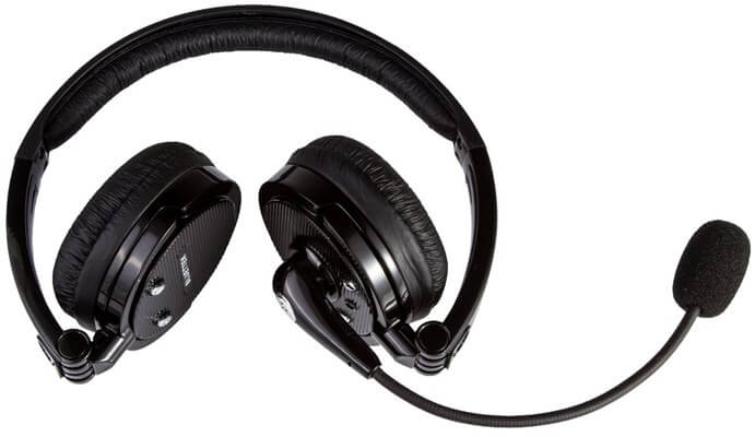 Bluettek foldable - bluetooth headphones with boom mic
