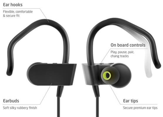 Photive BTE70 - Best earbuds for working out