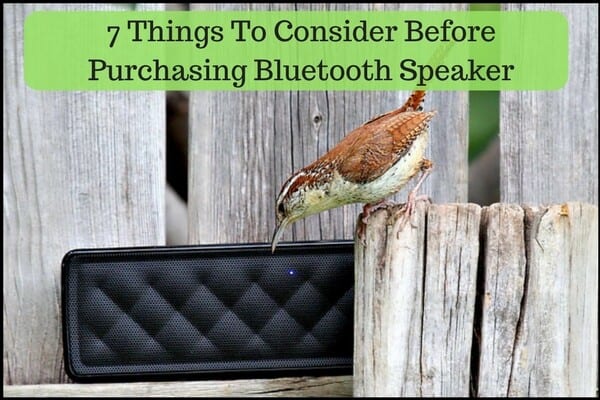 7 Things To Consider Before Purchasing Bluetooth Speaker