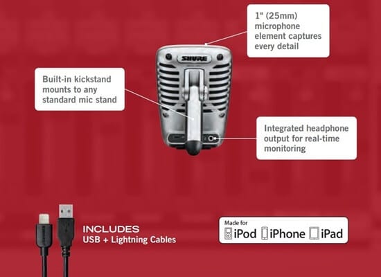 Shure MOTIV MV51 - Best microphone for home recording under 300