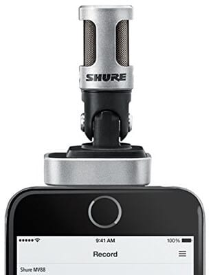 Shure MOTIV MV88 - Smallest Condenser Microphone for iPhone
